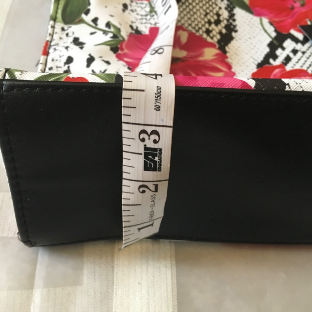 Tahari Floral Snake Satchel. - Picture 8 of 9